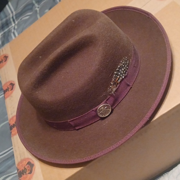 Group Of 3 Felt Fur Hats. Open Road Style Sz: MED or 57. - Picture 2 of 13